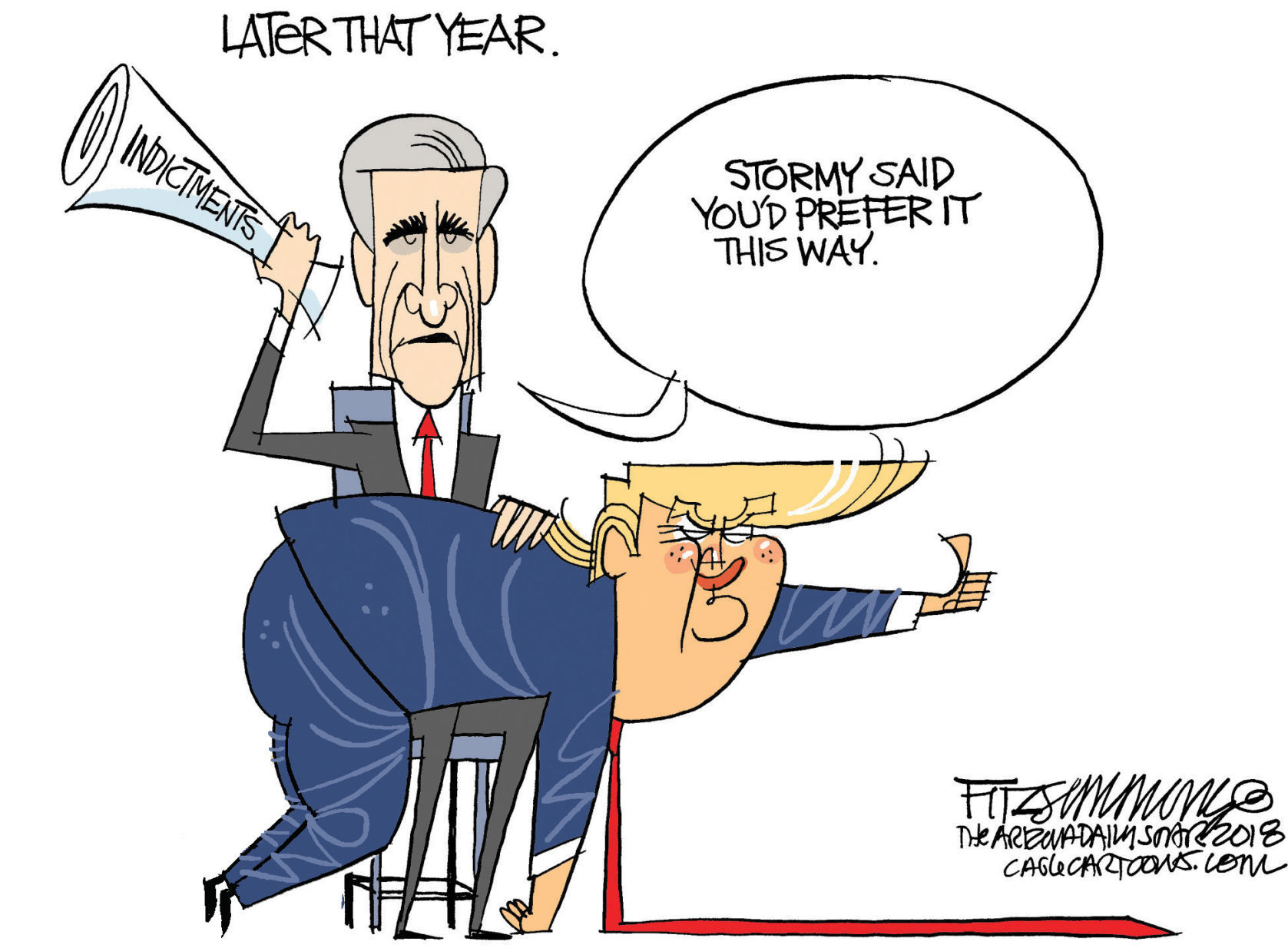 Daily Fitz Cartoon: Spanking